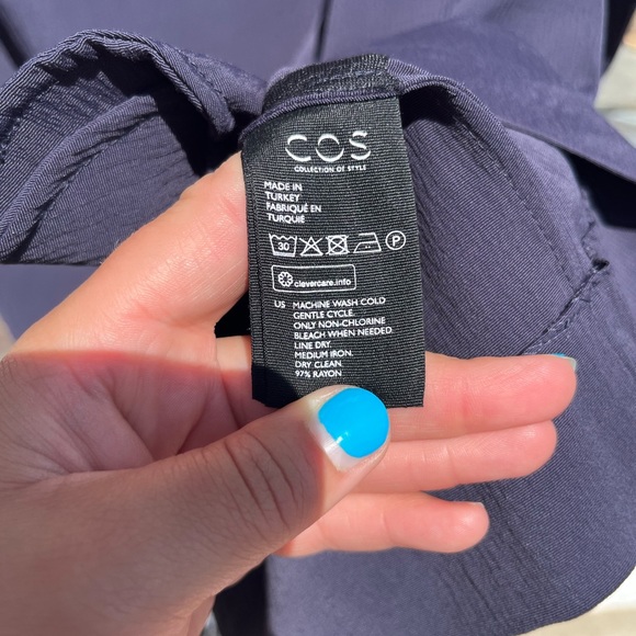 COS Ruffle Neck Shift Dress NWT - Picture 11 of 13